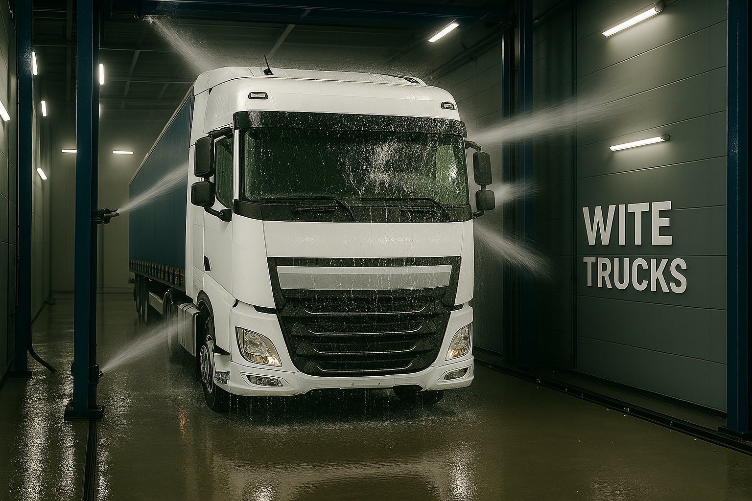 Vrachtwagen wassen